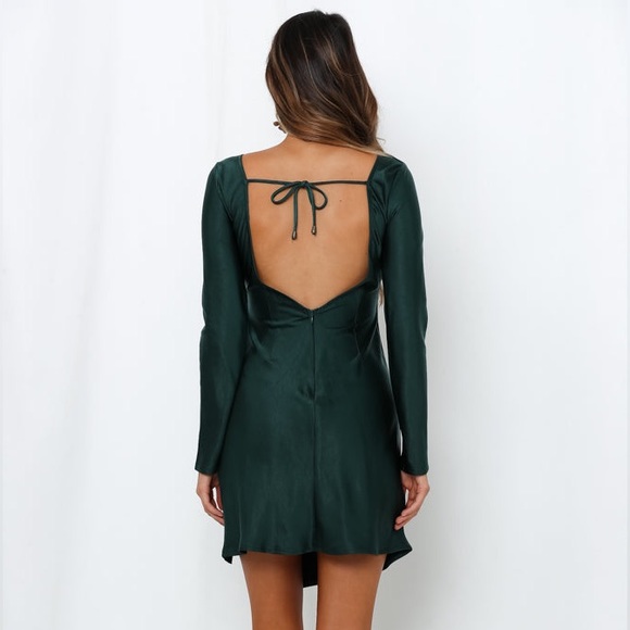 Hello Molly Expressed Permission Dress FOREST GREEN - Picture 3 of 11